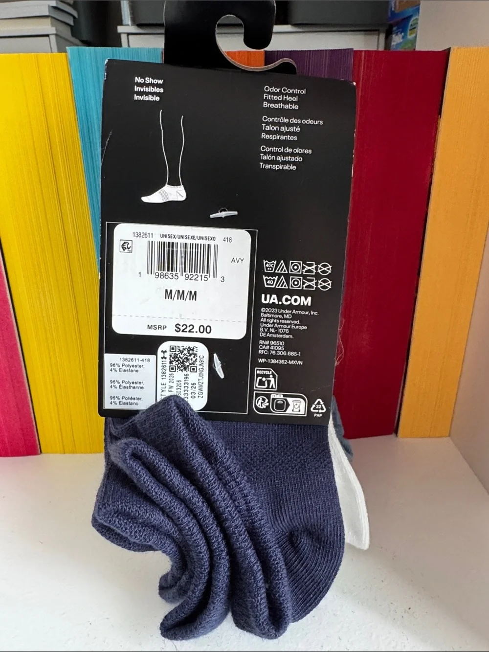 Under Armour Light Blue No-Show Athletic Socks - 6 Pack